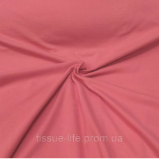 Тканина Рібана гладка трикотажна гумка Рожевий