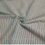 Сорочкова тканина Жатка х/б смужка 5 мм М'ятний з білим