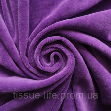 Тканина велюр бавовняний Фіолетовий