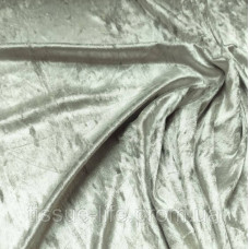 Тканина мармуровий Велюр стрейч (оксамит) Світло-сірий