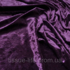 Тканина мармуровий Велюр стрейч (бархіт) Фіолетовий